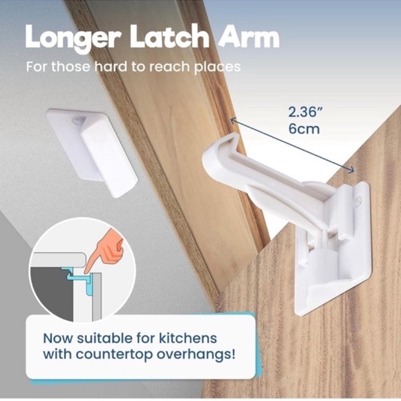 Benny Bradley's Invisible Cabinet Latch Locks - 20 Pack - Picture 4 of 6